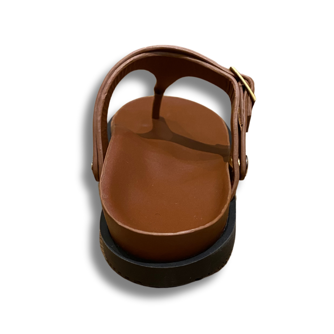 Thong Arch Support Sandals - Brown